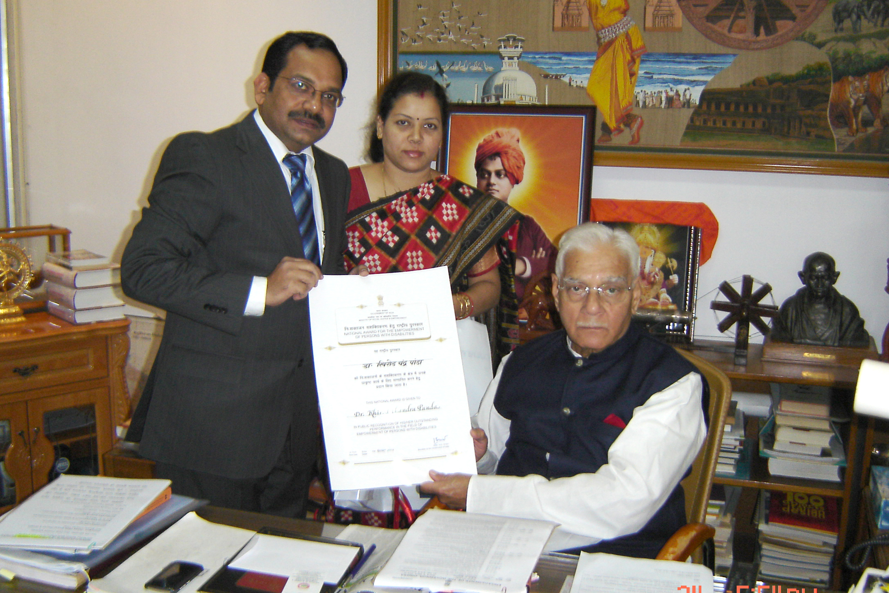 Dr. Khirod Panda with patient